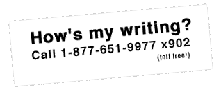 How's my writing?