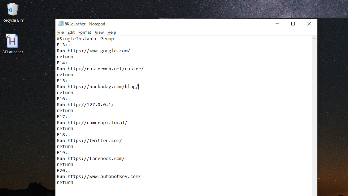 8K Controller with AutoHotKey Raster!