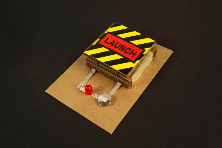 A Cardboard and Tape Pushbutton Raster!