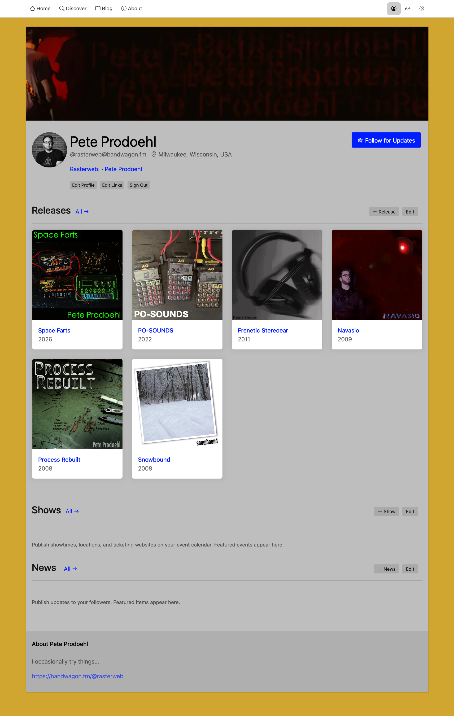 Bandwagon.fm web site