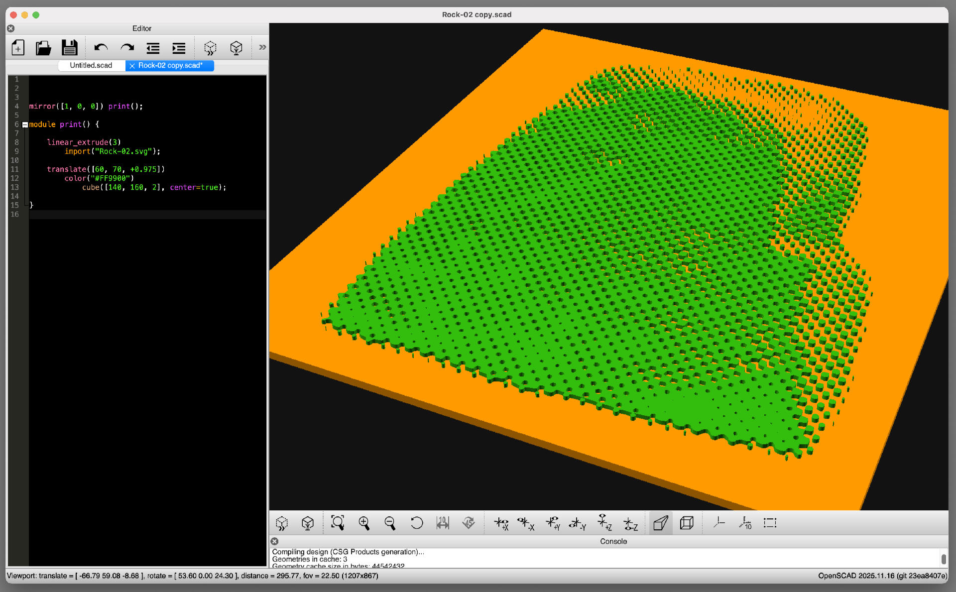 Render of 3D Printed Printing Plate